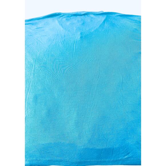 CABI LONG SLV PULL-OVER V-NECK TOP/T-SHIRT, WOMENS, L, SKY BLUE, RAYON/SPANDEX - Picture 6 of 11